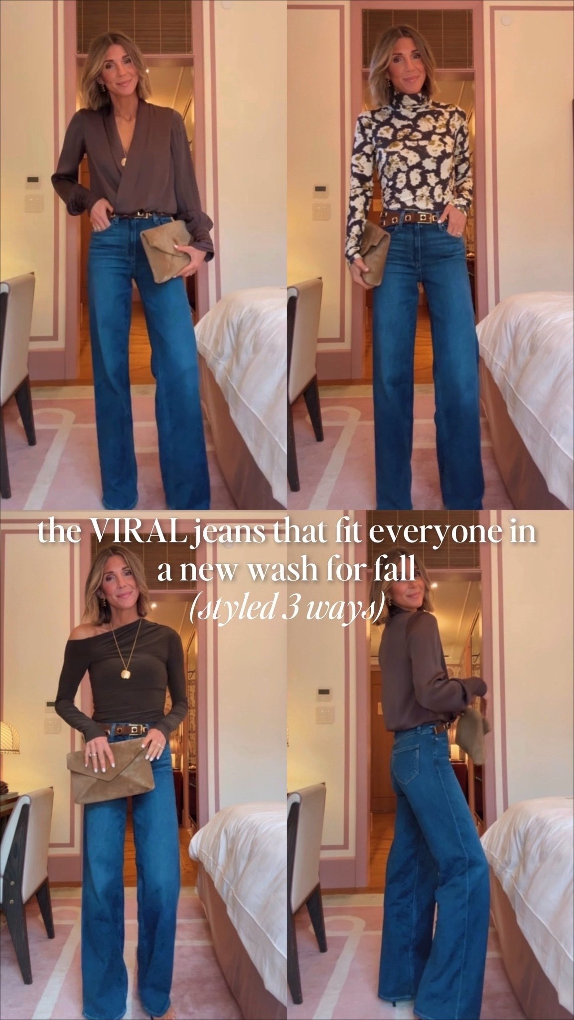 The jeans that fit everyone in this new beautiful dark wash for fall. I'm wearing size 25 fits tts

#LTKootd #LTKSeasonal #LTKSaleAlert