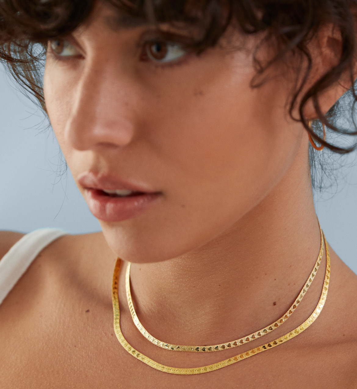 Heart Snake Choker Necklace Adjustable 36-43cm/14-17' | Monica Vinader (Global)