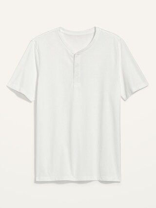 Soft-Washed Short-Sleeve Henley T-Shirt for Men | Old Navy (US)