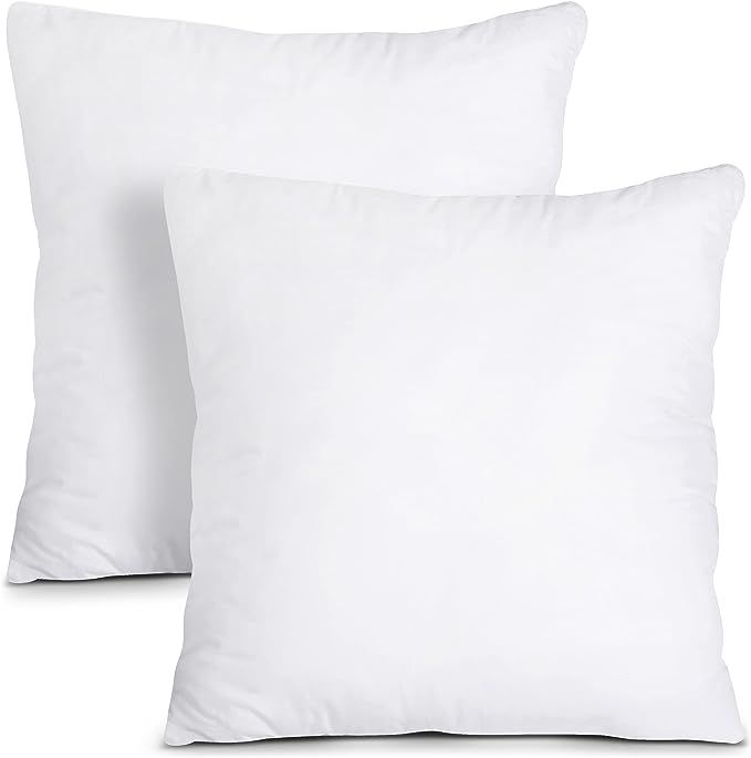 Utopia Bedding Throw Pillows Insert (Pack of 2, White) - 28 x 28 Inches Bed and Couch Pillows - I... | Amazon (US)