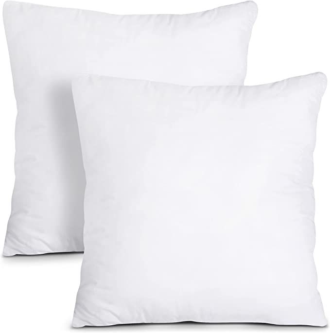 Utopia Bedding Throw Pillows Insert (Pack of 2, White) - 26 x 26 Inches Bed and Couch Pillows - I... | Amazon (US)