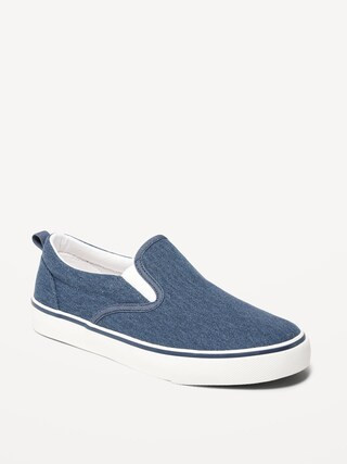 Gender-Netural Canvas Slip-On Sneakers for Kids | Old Navy (CA)