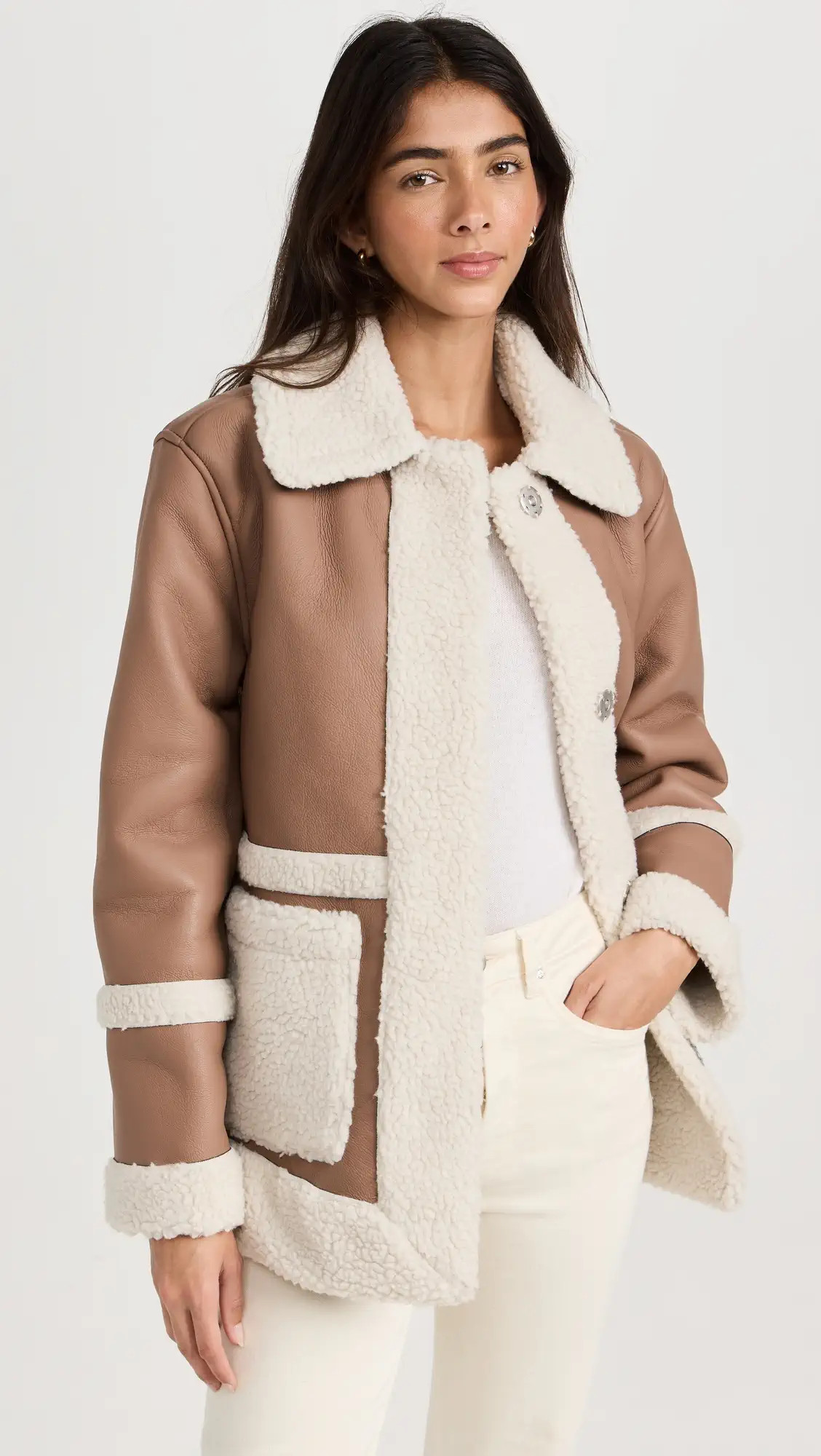 Avec Les Filles Snap Front Coat | Shopbop | Shopbop