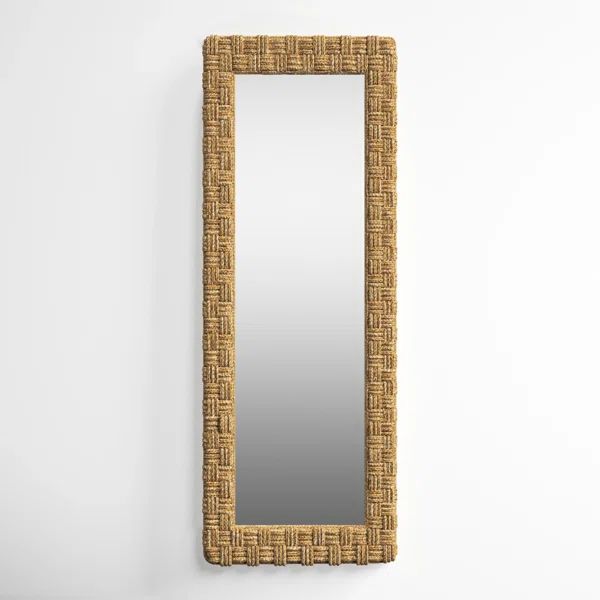 Porto Rectangle Seagrass Floor Mirror | Wayfair North America