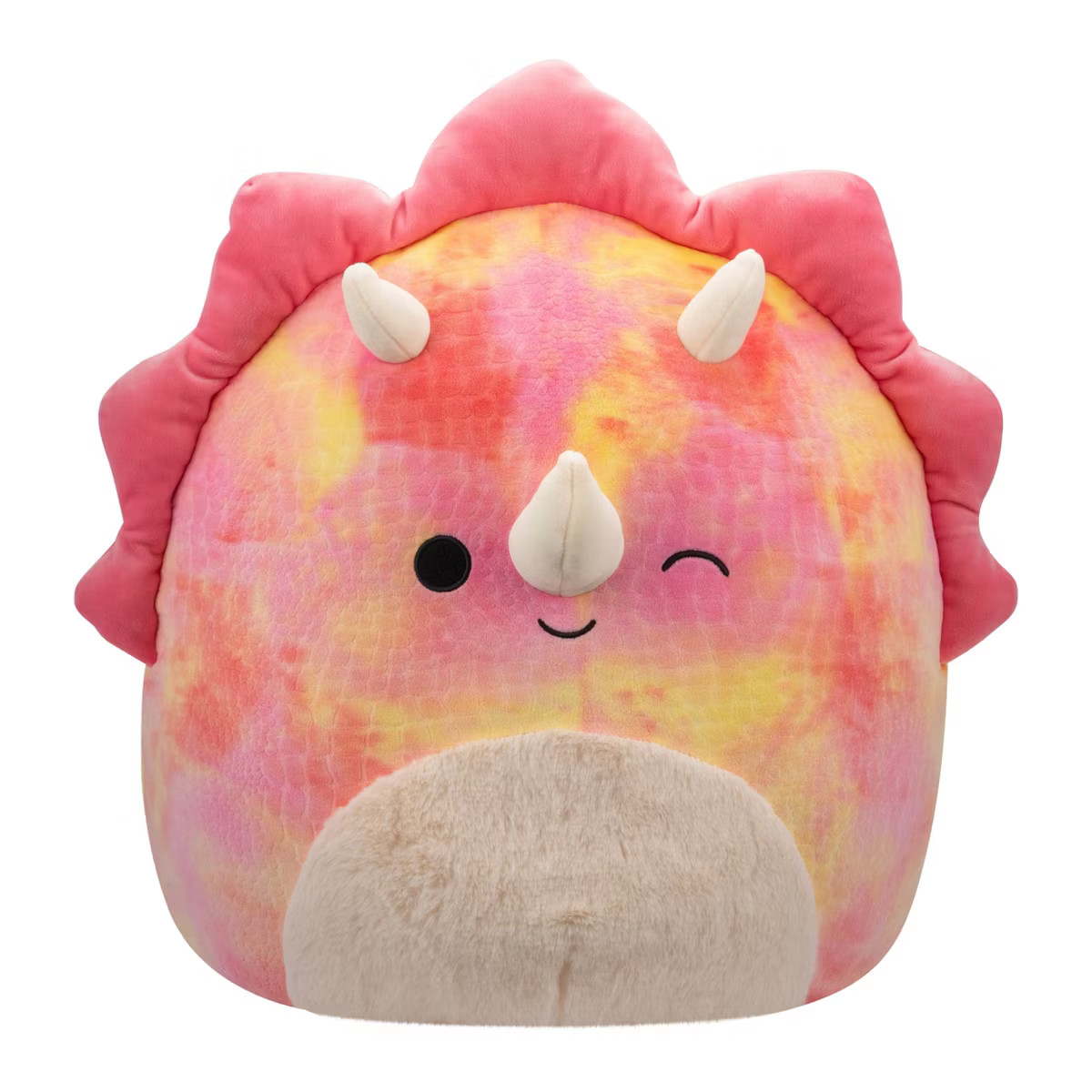 Squishmallows 16" Trinity Pink Tie-Dye Triceratops with Fuzzy Belly Large Plush | Target