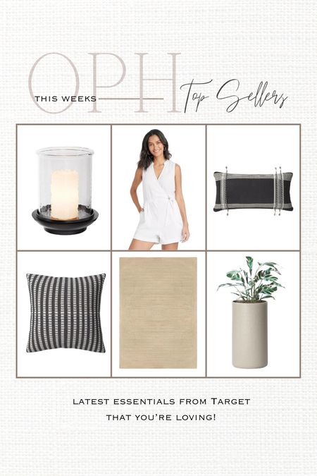 Top selling Target finds 🎯

White jumpsuit, summer fashion, spring fashion, outdoor lanterns, glass hurricane candle holders, outdoor throw pillows, outdoor area rug, neutral patio rug, Target patio, tall planters, Target fashion, outdoor pillows, lumbar pillows, gray planter pots

#LTKHome #LTKStyleTip #LTKSeasonal