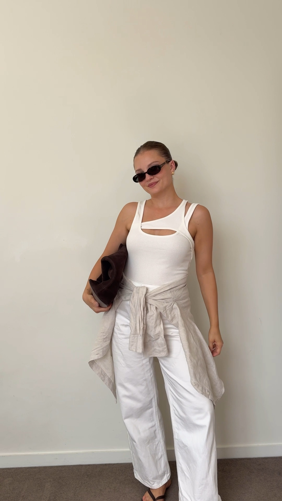 Sometimes the best outfits are the simplest! A cream tank and classic  denim will forever be one of my go to combos..casual enough for the weekend, but with a little polish that makes it feel pulled together. These are the kind of elevated basics that I know I’ll wear on repeat… the pieces that make getting dressed effortless but still chic 🫶🏻

#LTKjeans #LTKaustralia #LTKstyletip