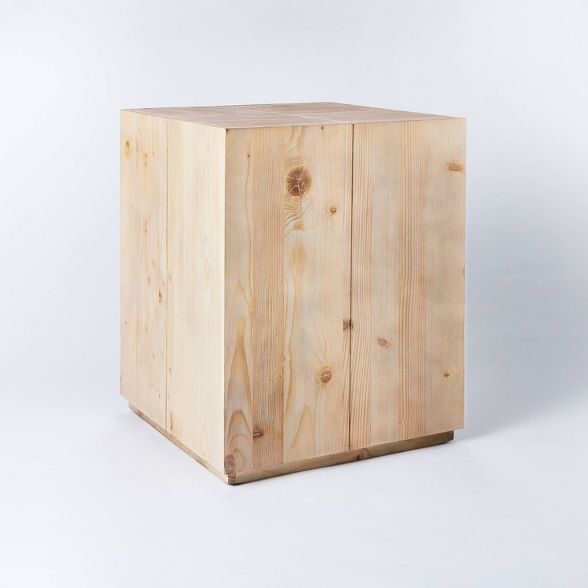 Wood Stump Accent Table Natural - Threshold™ designed with Studio McGee | Target