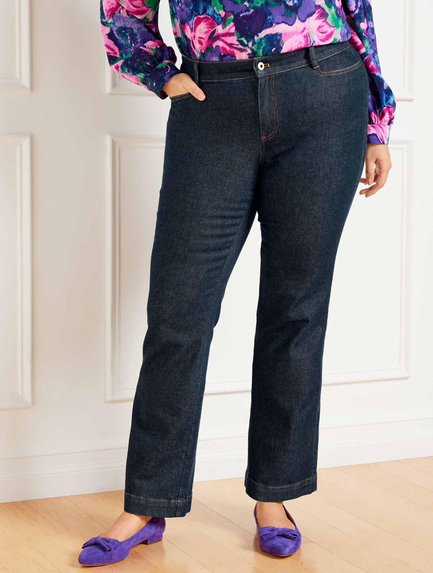 Flare Leg Jeans - Daphne Wash | Talbots