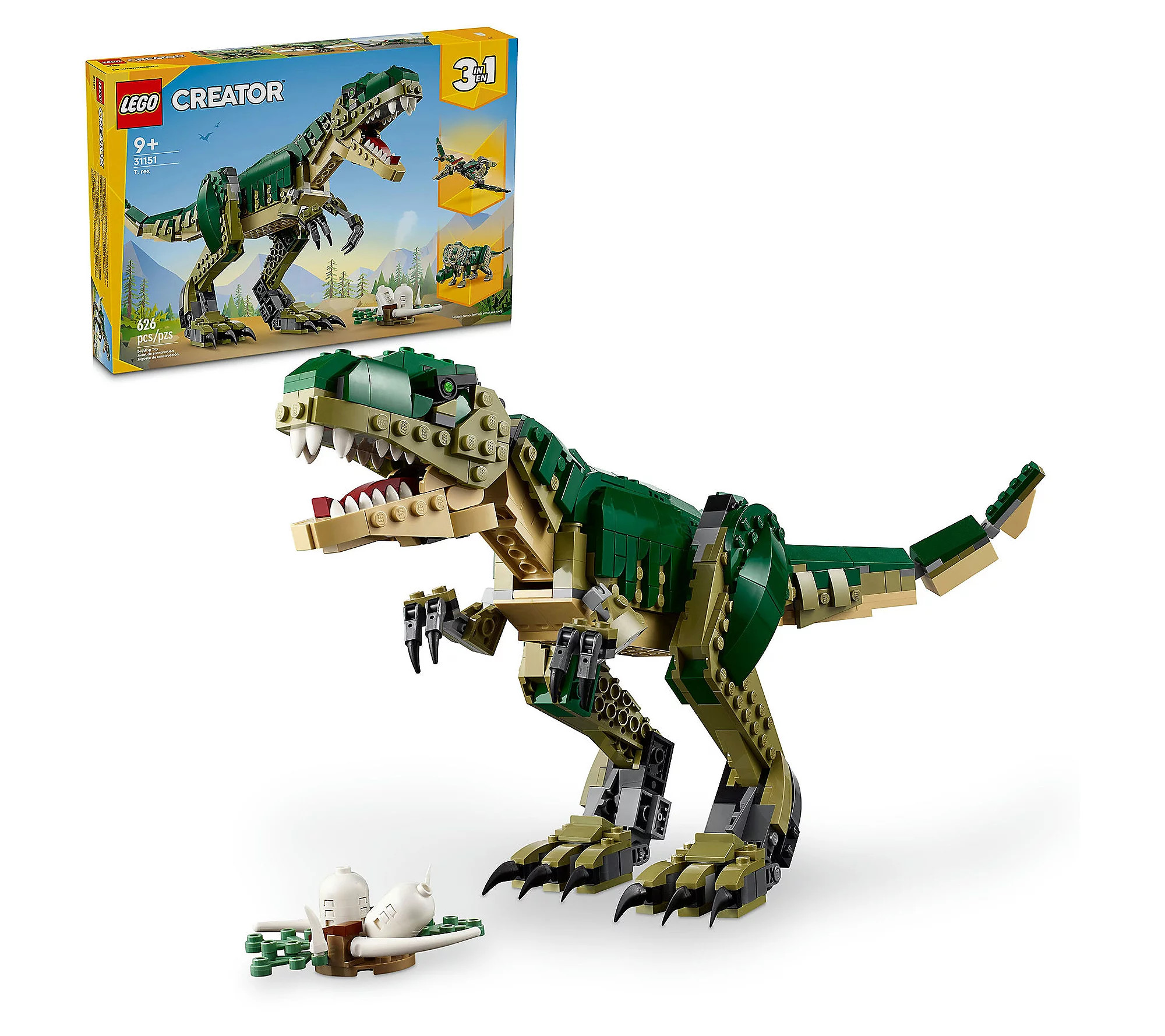 LEGO Creator 3-in-1 T-Rex Dinosaur Set | QVC