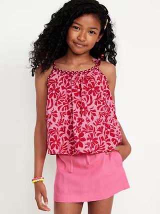 Printed Sleeveless Braided Tank Top for Girls | Old Navy (US)