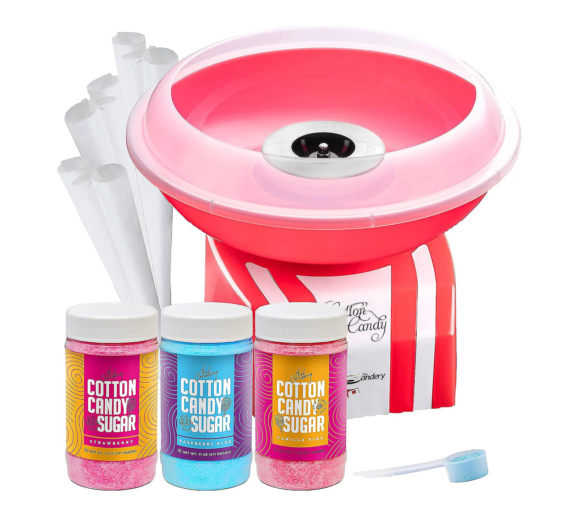 The Candery Cotton Candy Machine and 3 Sugar Fl oss Bundle | QVC