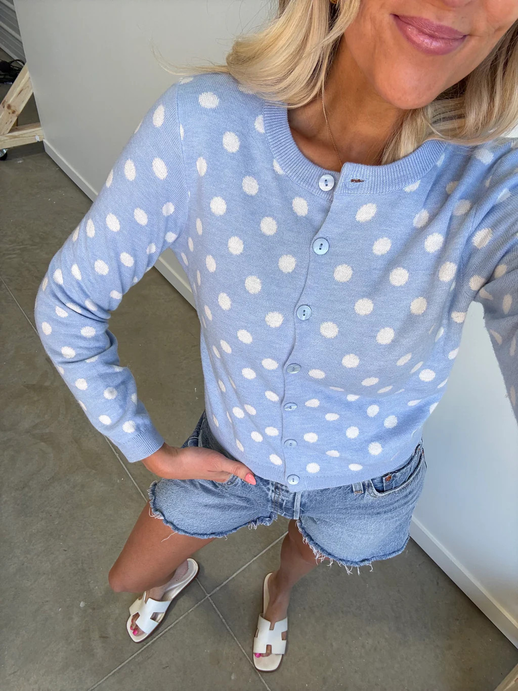The Capri Polka Dot Cardigan | Ardire Collection