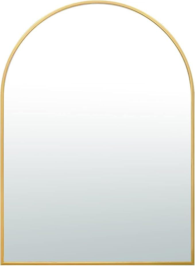 SCWF-GZ 20x30 Arch Mirror Square Wall Mounted Metal Frame Mirrors for Entryway Bedroom Bathroom L... | Amazon (US)