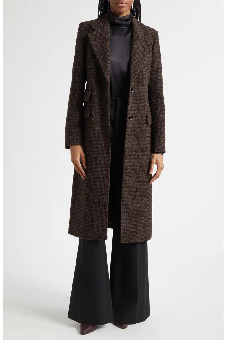 Kai Check Wool Blend Bouclé Coat (Women) | Nordstrom | Nordstrom