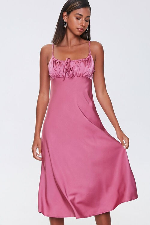 Ruched Satin Dress | Forever 21 (US)