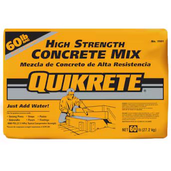 QUIKRETE 60-lb High Strength Concrete MixItem #10387 |Model #110160 | Lowe's