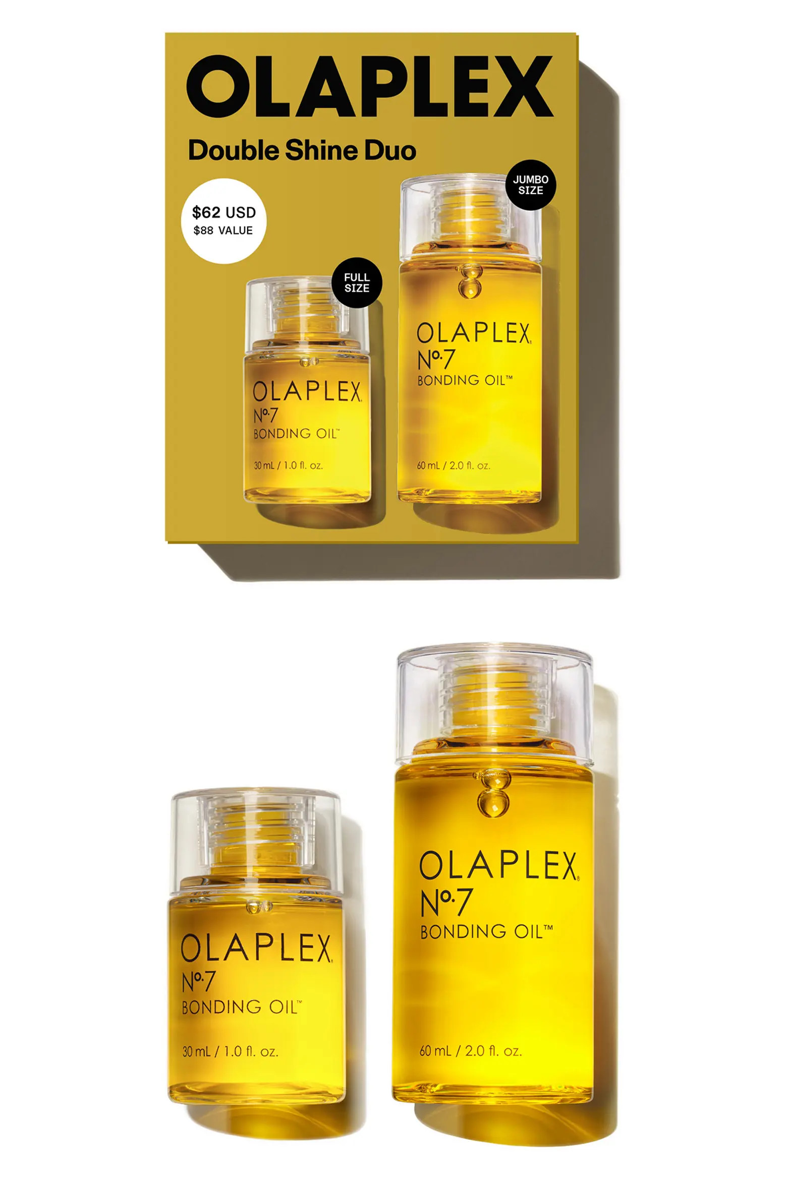 Double Shine N°7 Bonding Oil Duo $88 Value (Women) | Nordstrom | Nordstrom
