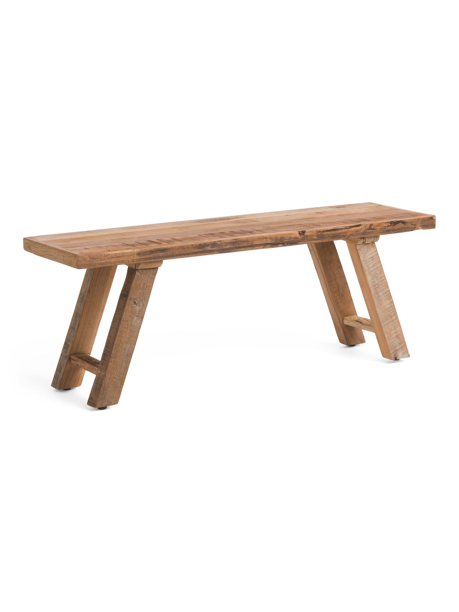 48in Reclaimed Hardwood Bench | TJ Maxx