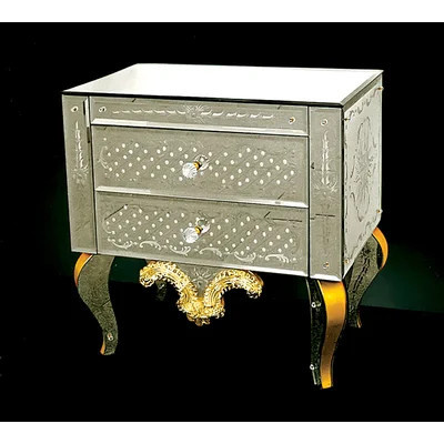 Venetian 2 Drawer Nightstand | Wayfair North America