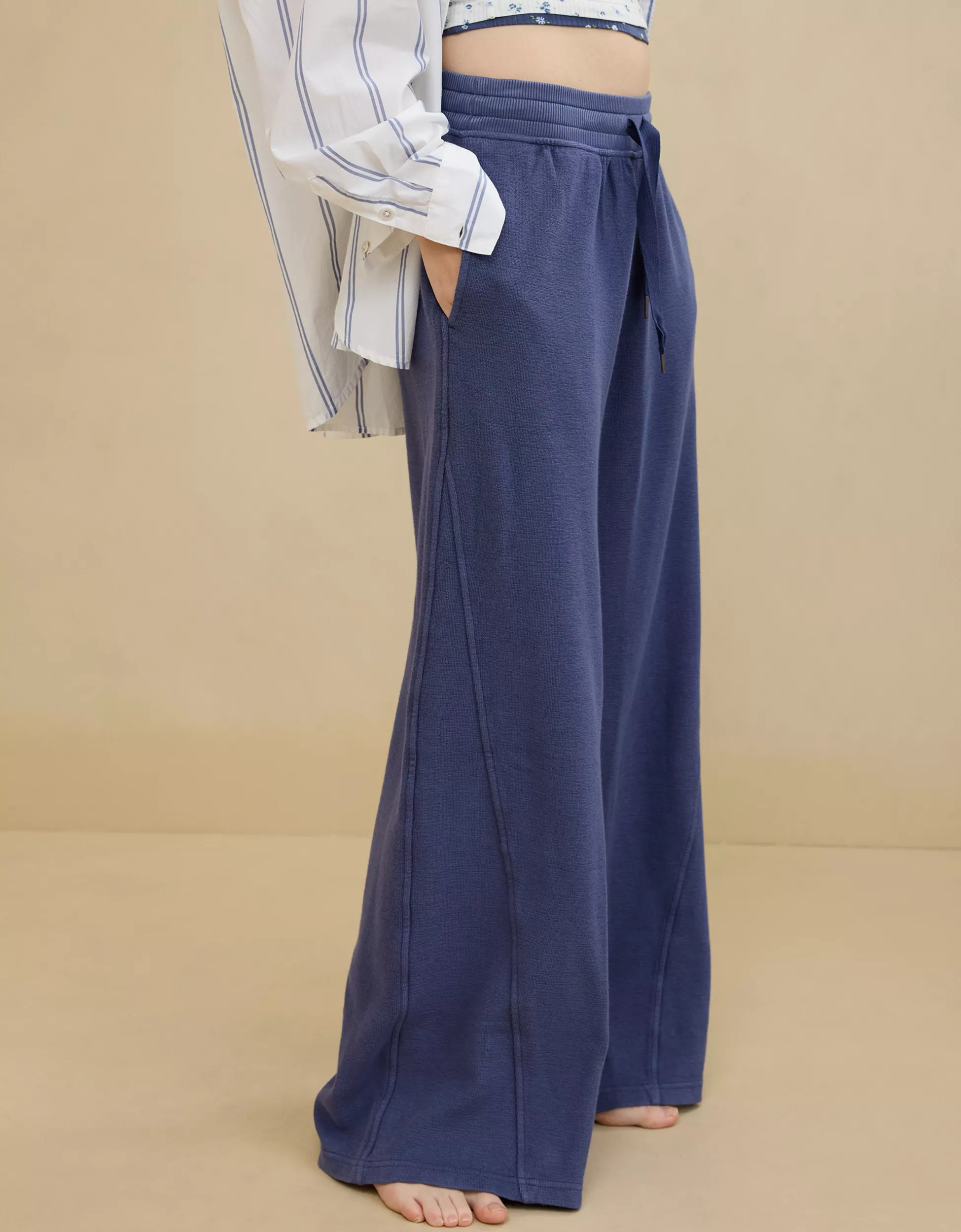 Aerie Soft Landing Ribbed Trouser | Aerie