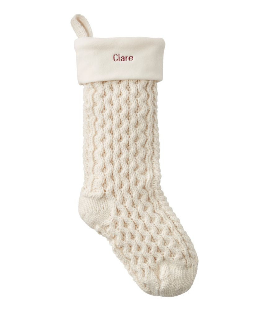 Fisherman's Knit Christmas Stocking | L.L. Bean