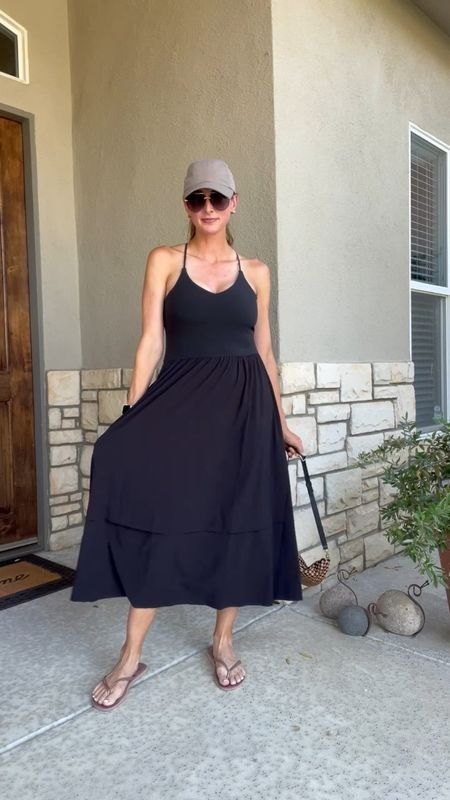 Athleta has some big sales going on now.  This dress is 40% off.  It’s FABULOUS!  Lightweight, cool fabric, built in bra, convertible and adjustable straps.  
Dress is true to size.  I’m wearing a small. 

#LTKOver40 #LTKActive #LTKSaleAlert