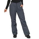 Arctix Women's Lumi Pull Over Fleece Lined Cargo Snow Pants, Steel, X-Small (0-2) Short | Amazon (US)