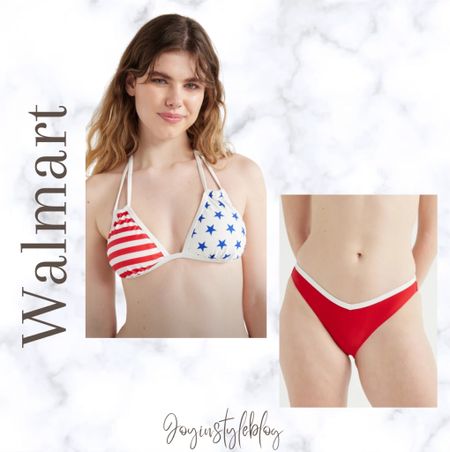 Walmart No Boundaries Juniors American Flag Bikini Swim Top, Sizes S-XL / No Boundaries Juniors’ V-Front Bikini Swim Bottoms, Red, Sizes S-XL

#LTKFindsUnder50 #LTKSwim #LTKTravel