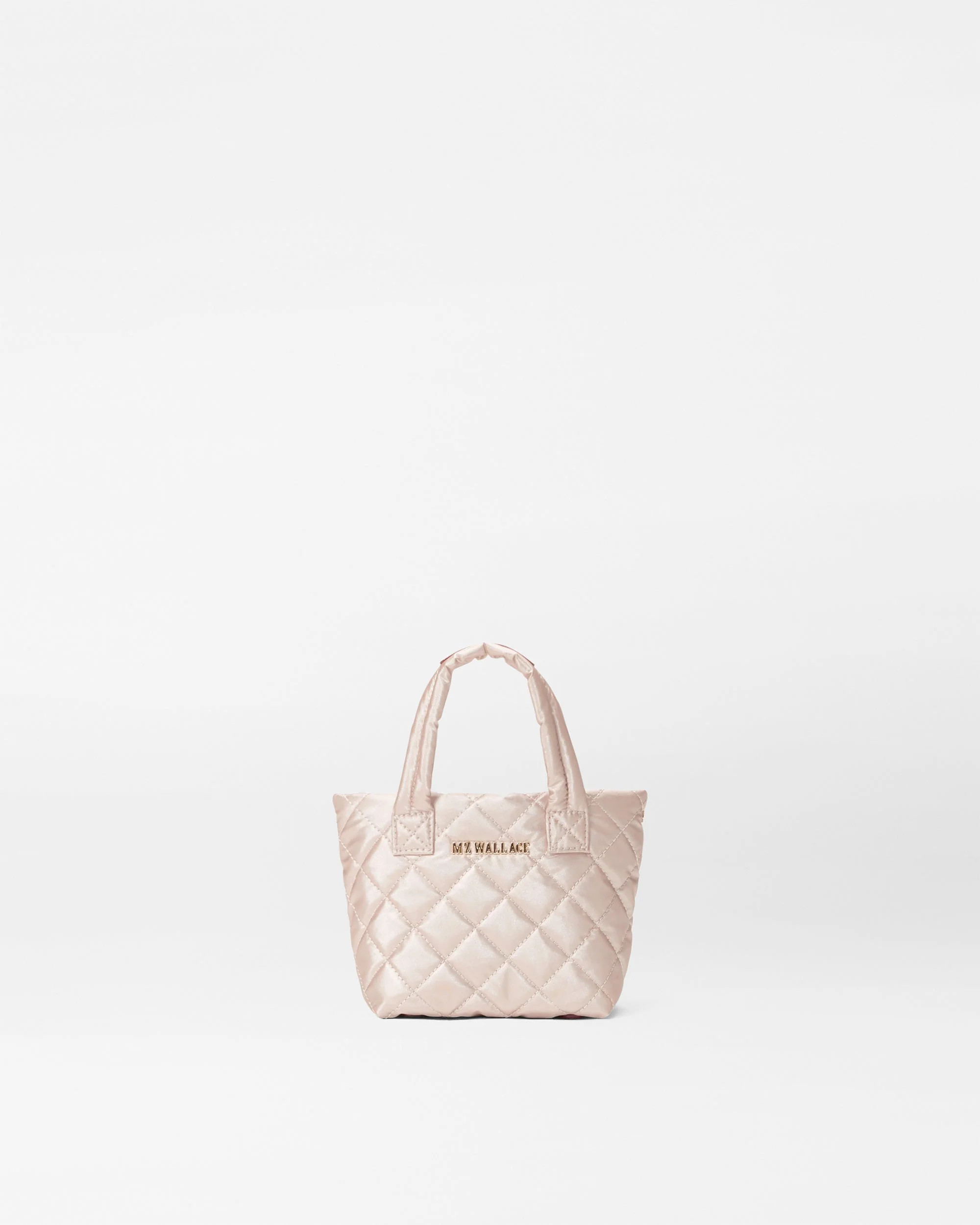 Pale Rose Gold Metallic Petite Metro Tote Deluxe | MZ Wallace