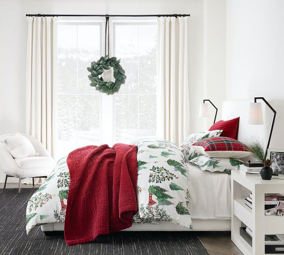 Stewart Plaid Cotton Duvet Cover | Pottery Barn (US)