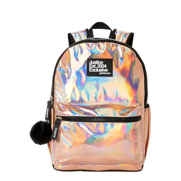 Justice Girls Iridescent Backpack Pink - Walmart.com | Walmart (US)