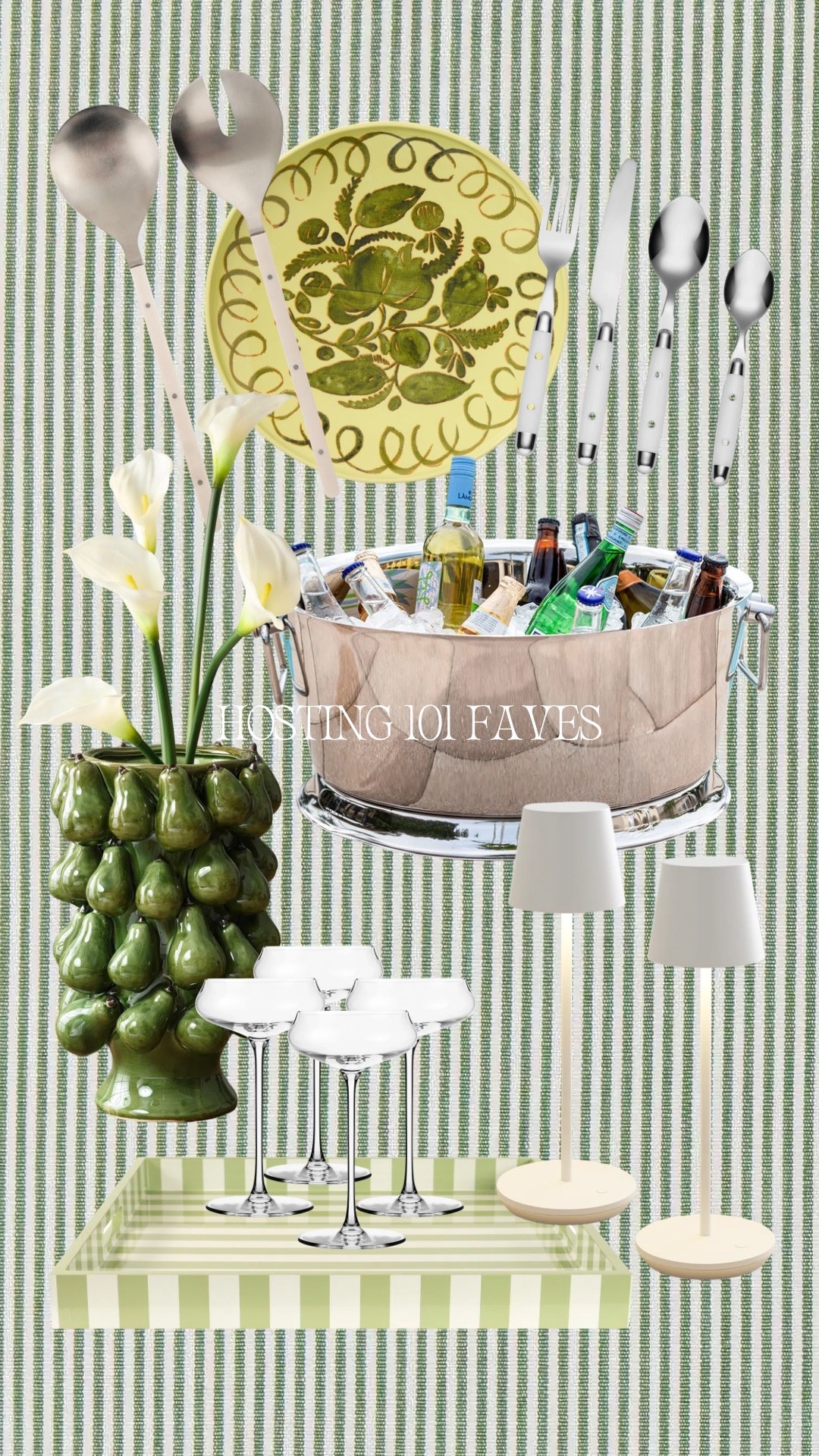 A few items I use ALL the time to host - love mood lighting on a table these are indoor and outdoor and so sturdy, chargeable, three light setting omg LOVE. A massive drink tub, a statement vase, flatware and fun serveware!! 

#wayfair #hosting #summerhosting #home #kitchenmusthaves 