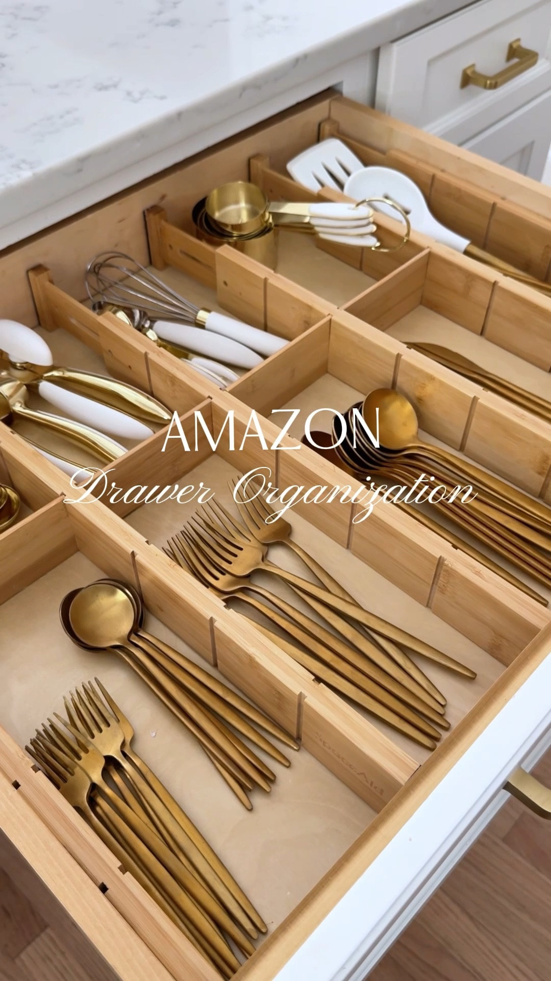 Finally tackled this drawer and I can’t even explain how satisfying it feels!! 🙌🏼

These bamboo dividers are from Amazon and they made everything look custom without the custom price. Linking the exact ones I used plus the flatware and a few faves that are all on Prime Day sale right now.  🛒✨

#Founditonamazon #Amazonpartner #AmazonFinds #DrawerOrganization #LTKhome #PrimeDayDeals #NeutralKitchenStyle #AmazonOrganization

#LTKHome #LTKSaleAlert #LTKFindsUnder50