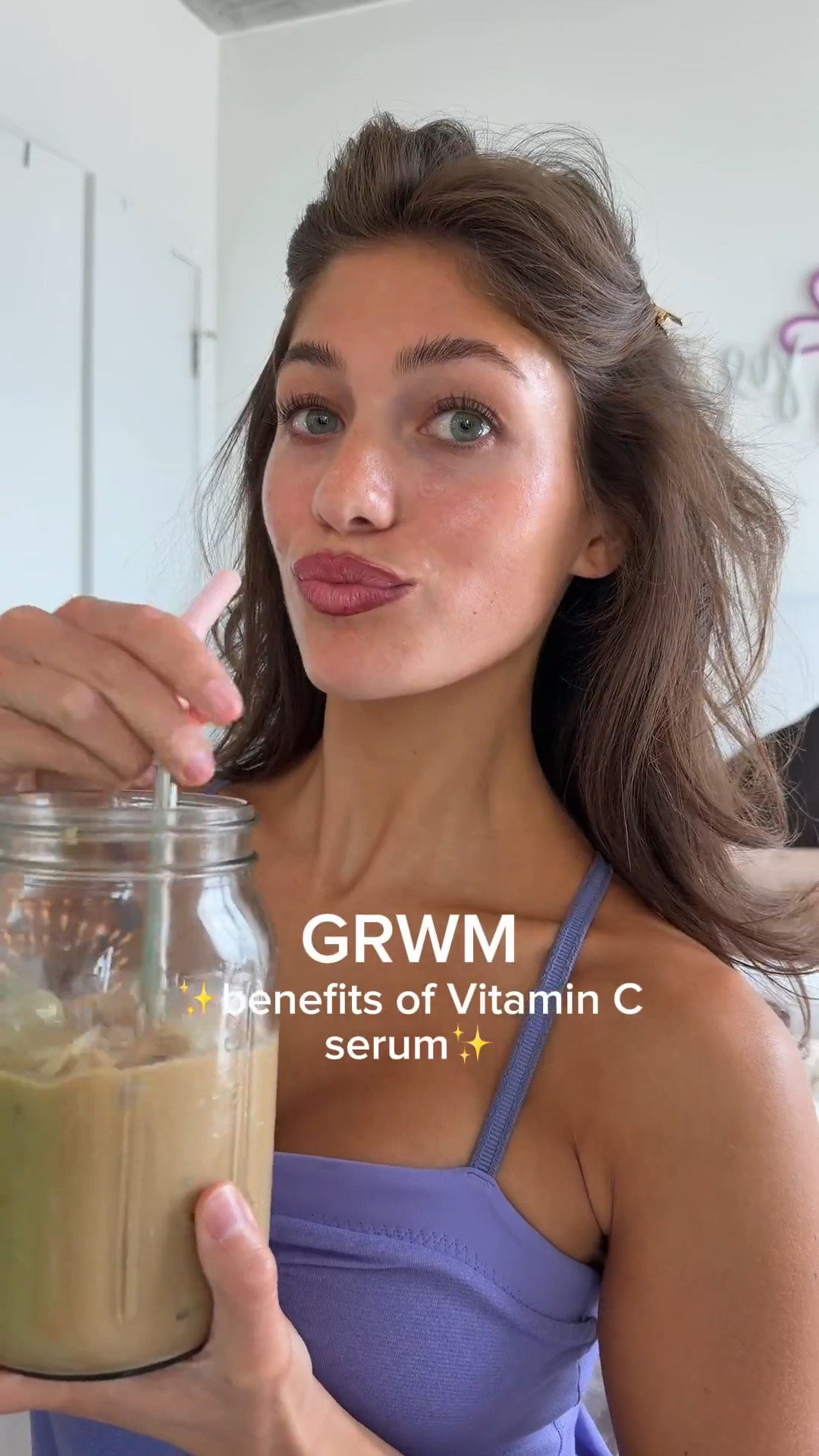#ad skin doesn’t stop at your face ✨ Bringing @SundayRiley C.E.O. Vitamin C serum down to my neck + chest for that all-over radiance. Available at @Ultabeauty 🤍 #SundayRiley