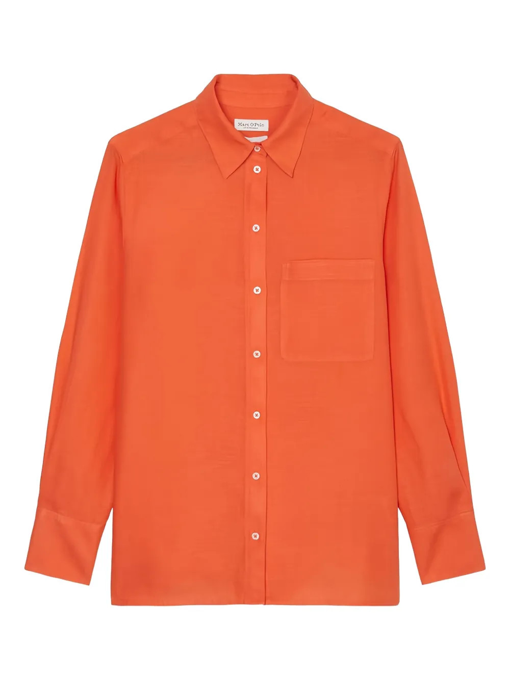 Marc O'Polo button-up long-sleeve shirt - Orange | Farfetch Global