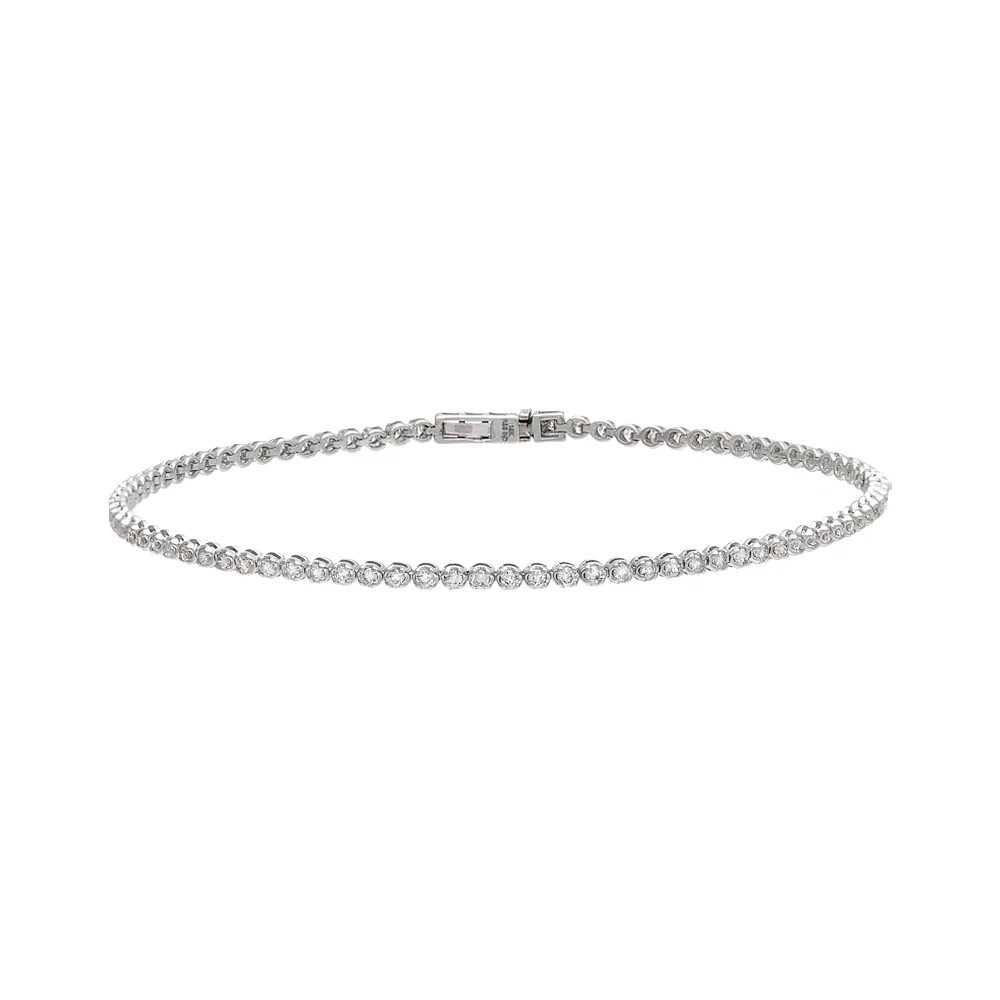 1 Carat Diamond Tennis Bracelet 14K | Adina Eden