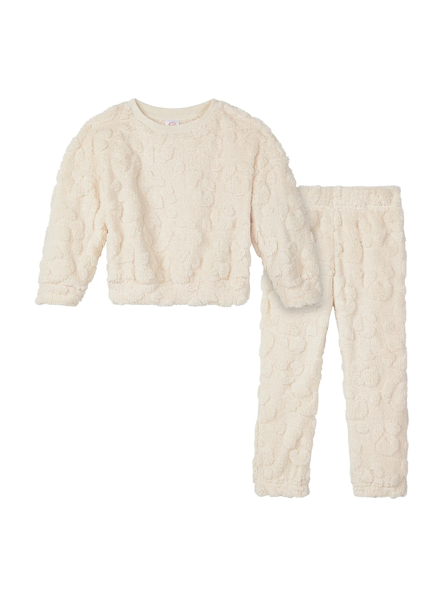 Wonder Nation Girls Long Sleeve Top and Sleep Pants, Two-Piece, Sizes 4-18 | Walmart (US)