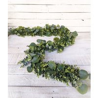 Greenery Garland-Eucalyptus Garland-Wedding Garland-Modern Home Decor-Boho Garland-Garland For Fireplace Mantel-Greenery-Tablescape-Gift | Etsy (US)
