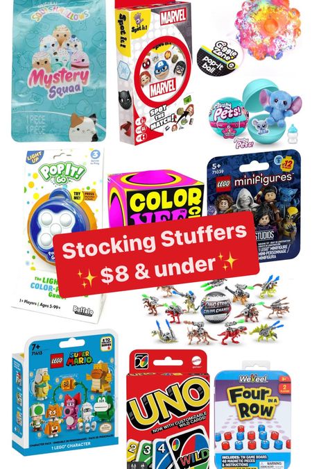 Affordable stocking stuffers for kids under $8. Kids stocking stuffer ideas. Stocking stuffers for boys 8yrs, stocking stuffers for girls 6yrs. Girls stocking stuffers. Boys stocking stuffers

#LTKHoliday #LTKCyberWeek #LTKGiftGuide