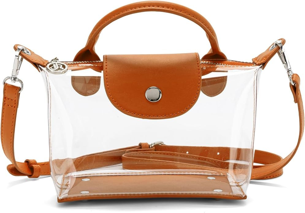Y&R Direct Clear Bag Purse Stadium Approved Transparent Handbags See Through Crossbody Bag for Co... | Amazon (US)