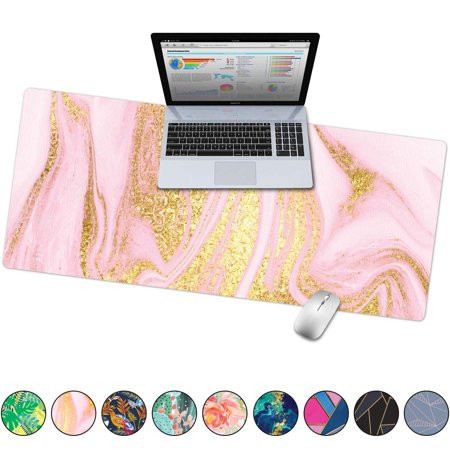 French Koko Large Desk Mouse Pad Desktop Mat, Home Office School Cute Decor Extended Laptop Big Writ | Walmart (US)