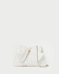 Rayne Pearl Rhinestone Bow Clutch | Loeffler Randall