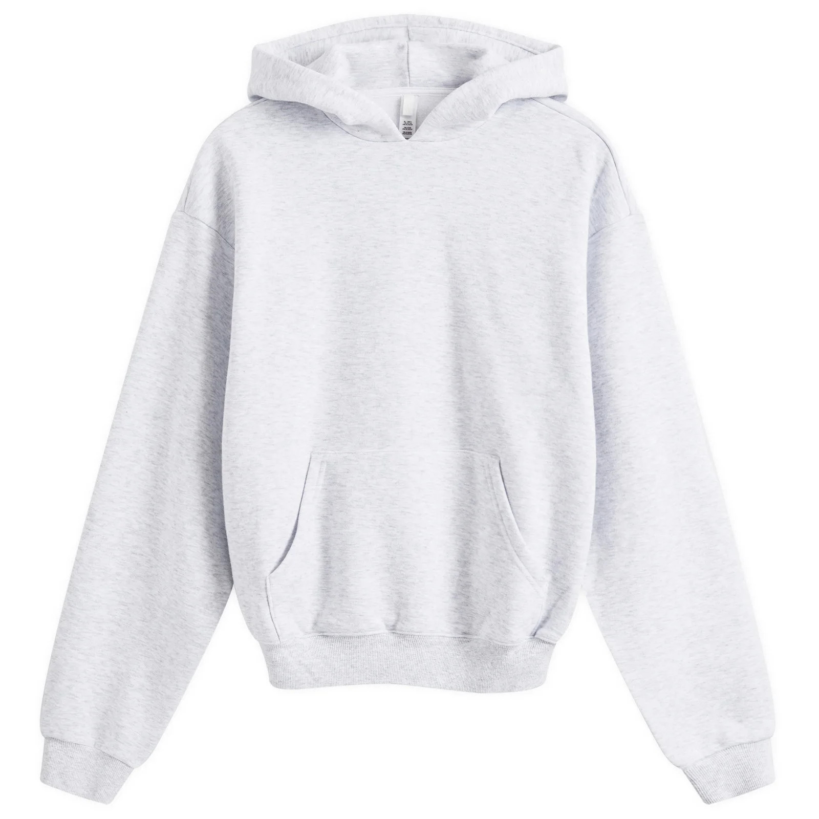 SKIMS Women's Cotton Fleece Pullover Hoodie in Light Heather Grey, Size X-Small | END. Clothing