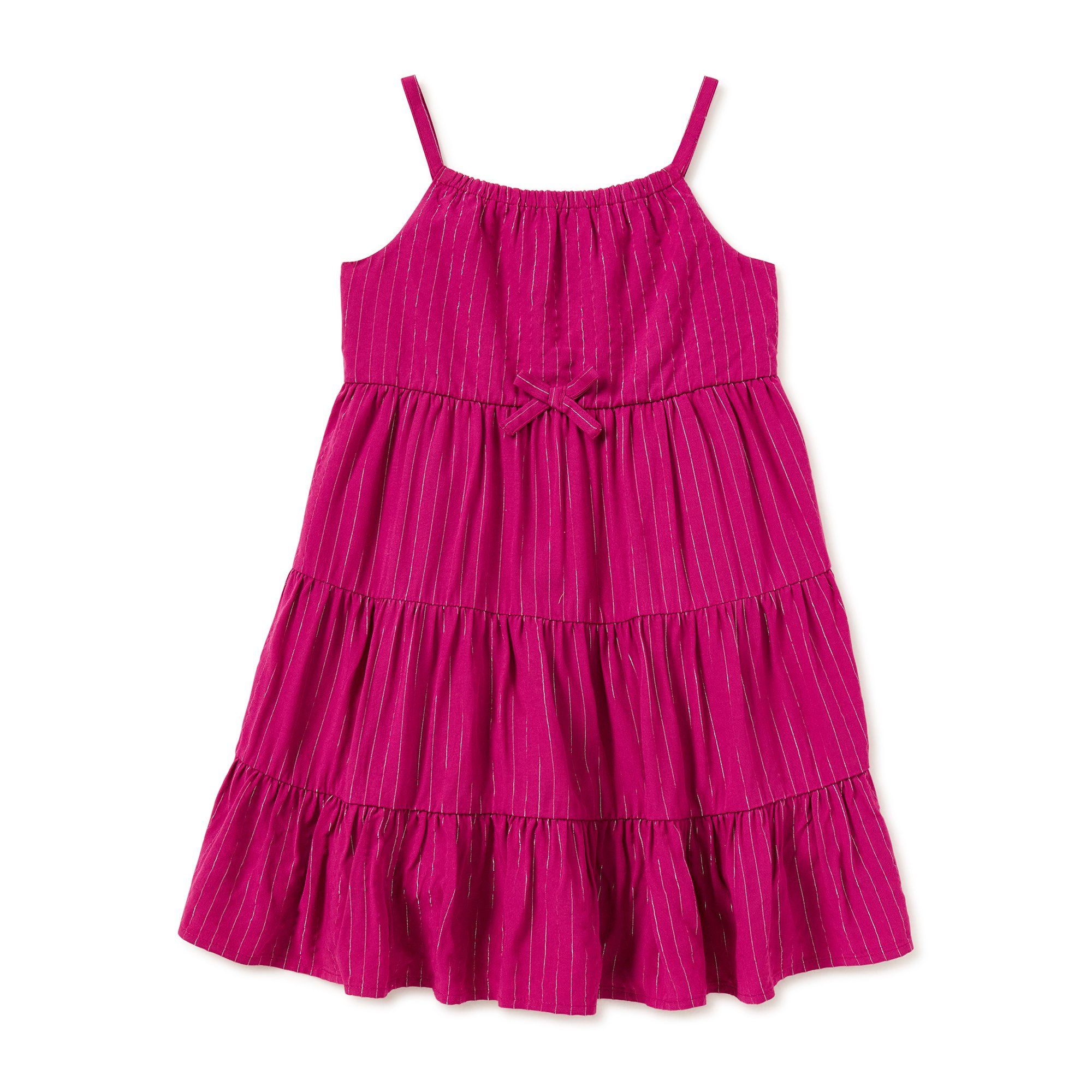 Wonder Nation Baby & Toddler Girls Tiered Dress, Sizes 12M-5T | Walmart (US)