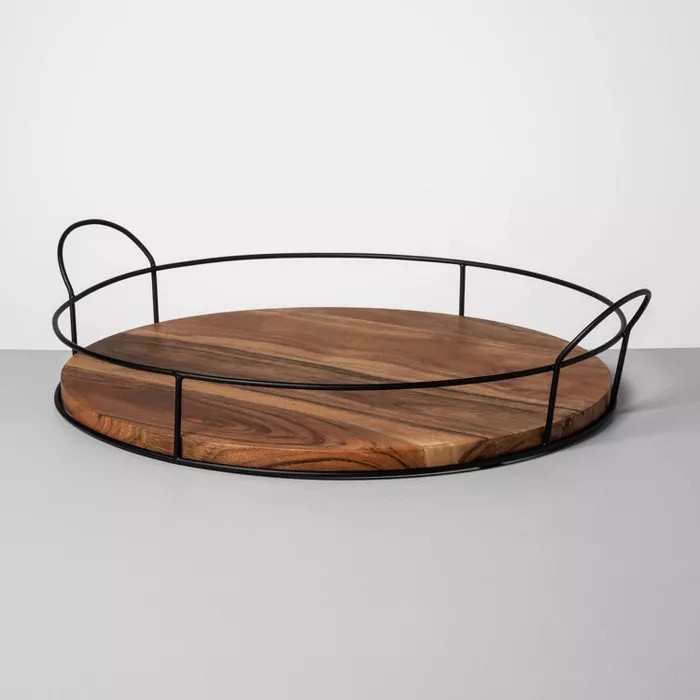 Wood and Metal Tray - Hearth & Hand™ with Magnolia | Target