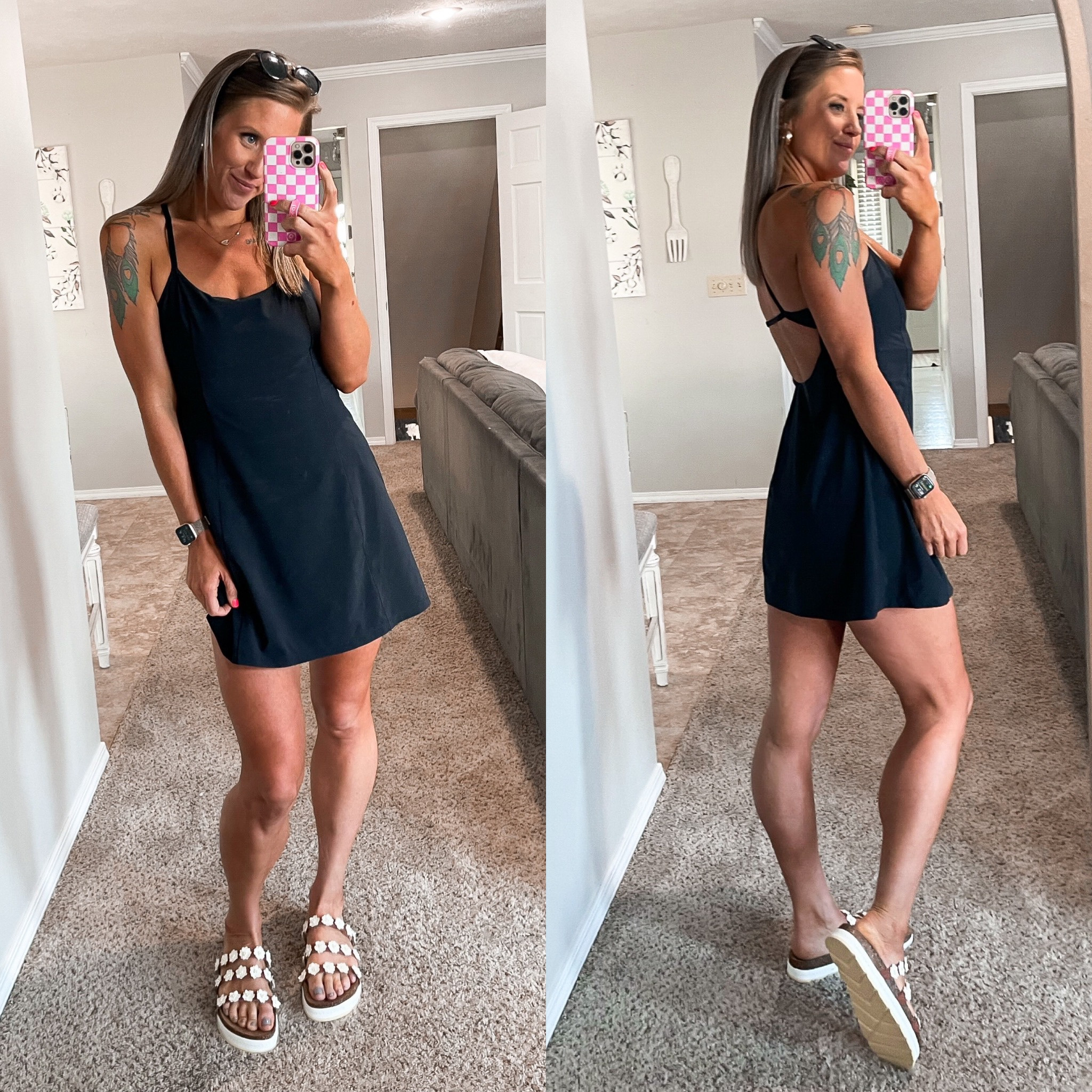 Summer Athleisure casual cute outfit | simple to recreate looks | tennis dresses 

#aerie #walmartfinds #instagramfashion #kendrascott #looksforless 

#LTKSeasonal #LTKsalealert #LTKunder50