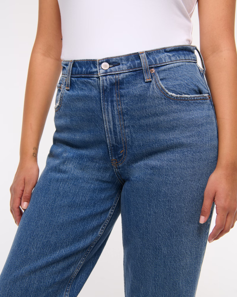 Women's Ultra High Rise 90s Straight Jean | Women's Bottoms | Abercrombie.com | Abercrombie & Fitch (US)