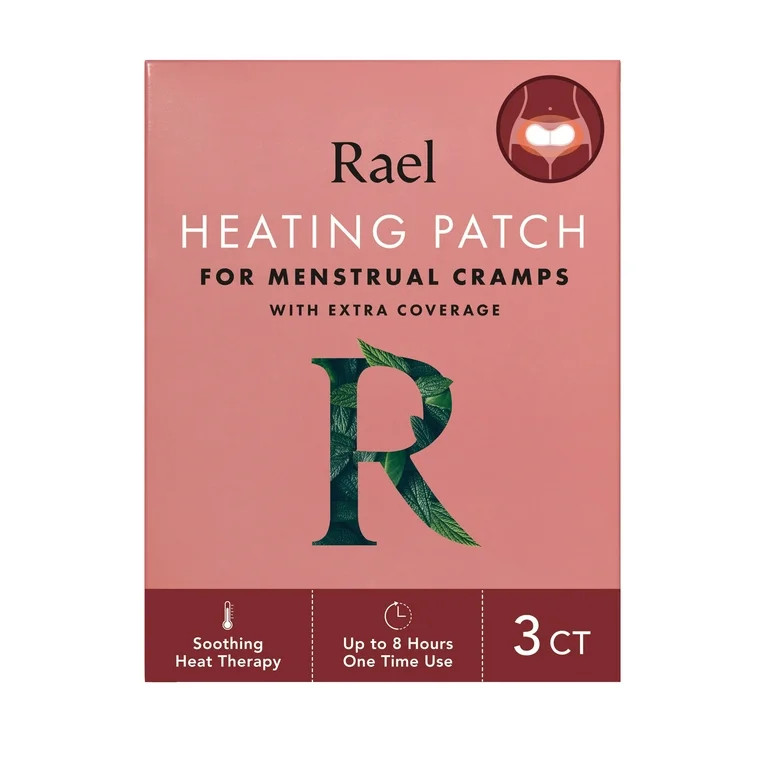 Rael Heating Patch, for Menstrual Cramps, with Extra Coverage, 3 Count | Walmart (US)