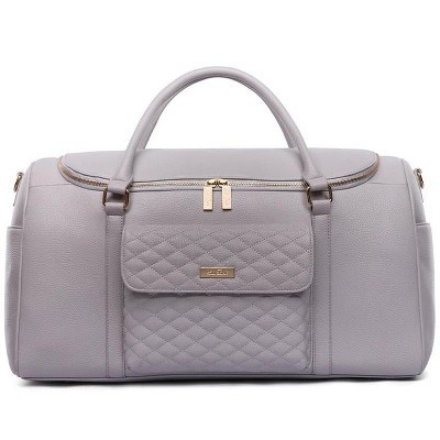Luli Bebe Monaco Travel Bag, Made from Luxury Materials with Stylish Exterior, Easy to Carry with Spacious Storage, Made for Moms - Stone Grey | Target
